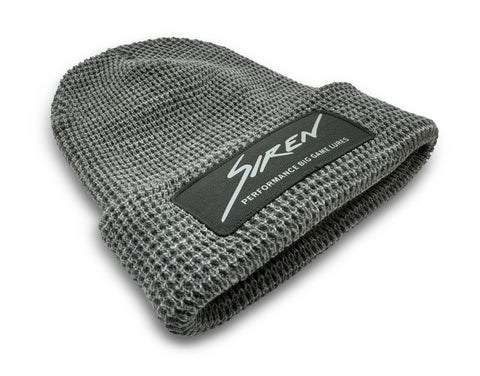 Siren Waffle Knit Beanie: Smoke